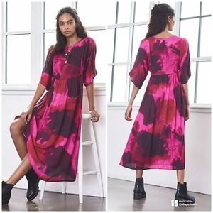 Anthropologie Norblack Norwhite Lysandra Tie-Dye Maxi Dress Size M (oversized)